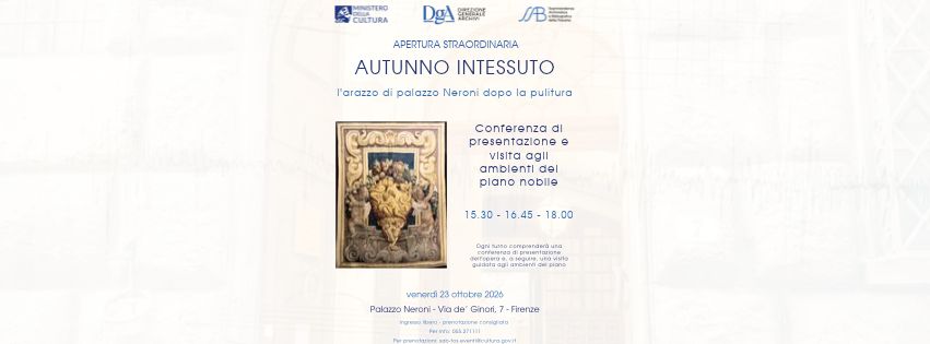 AUTUNNO INTESSUTO. L'ARAZZO DI PALAZZO NERONI DOPO LA PULITURA